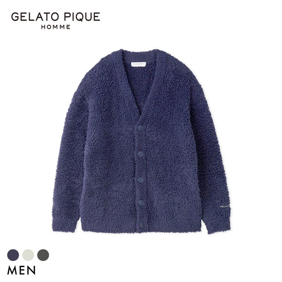 ジェラートピケ オム メンズ ジェラートカーディガン ジェラピケ パジャマ ルームウェア gelato pique HOMME