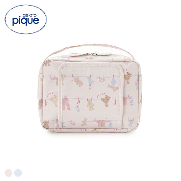 ジェラートピケ ウォッシングアニマル柄おむつポーチ ジェラピケ