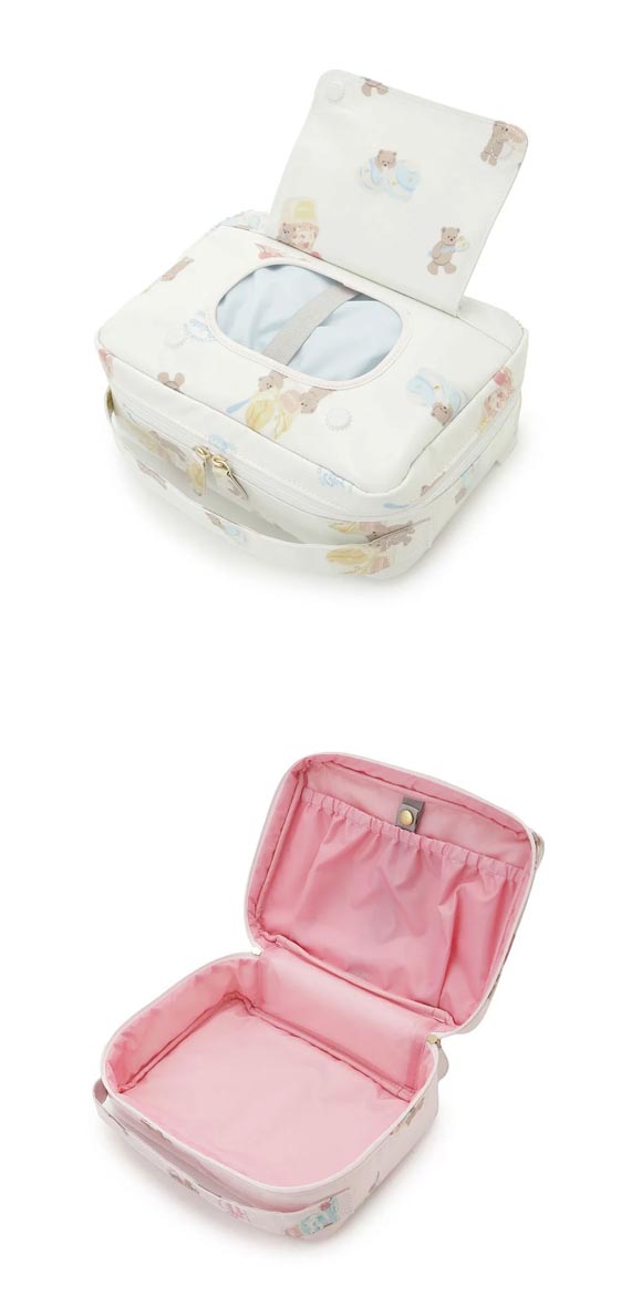 ジェラートピケ アイスクリームベア柄おむつポーチ ジェラピケ gelato pique