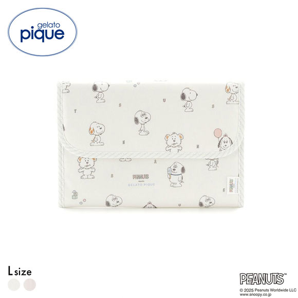 ジェラートピケ キッズアンドベイビー gelato pique PEANUTS PUPPIES トイボックス柄母子手帳ケースL ジェラピケ スヌーピー