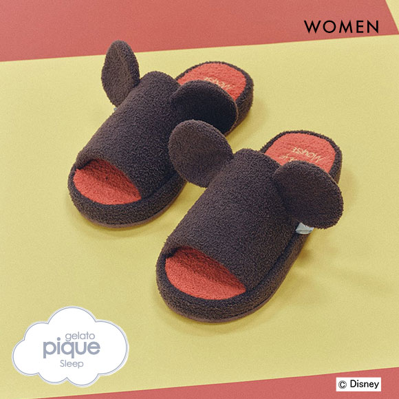 <<未使用・未開封>>ジェラートピケ ブランケット＋ルームシューズ 2点セット Sleep】Mickey / ルームシューズ(クッション・グッズ)｜ルームウェア