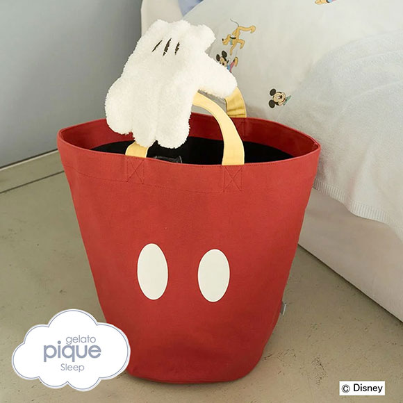 ジェラートピケ スリープ ディズニー Mickey ランドリーハンドバッグ