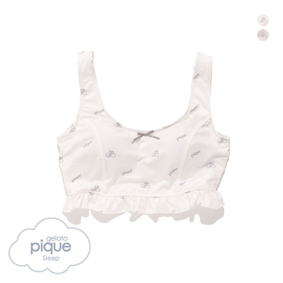 ジェラートピケ スリープ モノグラム柄 ナイトブラ ブラジャー gelato pique ジェラピケ