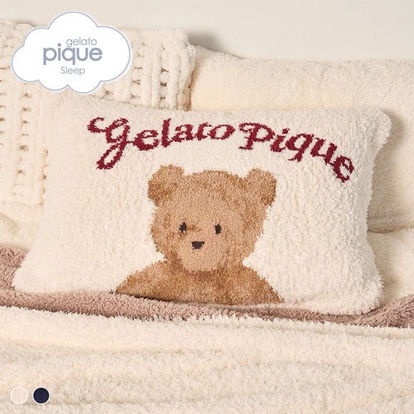 ジェラートピケ スリープ HOLIDAY スノーベア ジャガードピローケース ジェラピケ gelato pique SLEEP