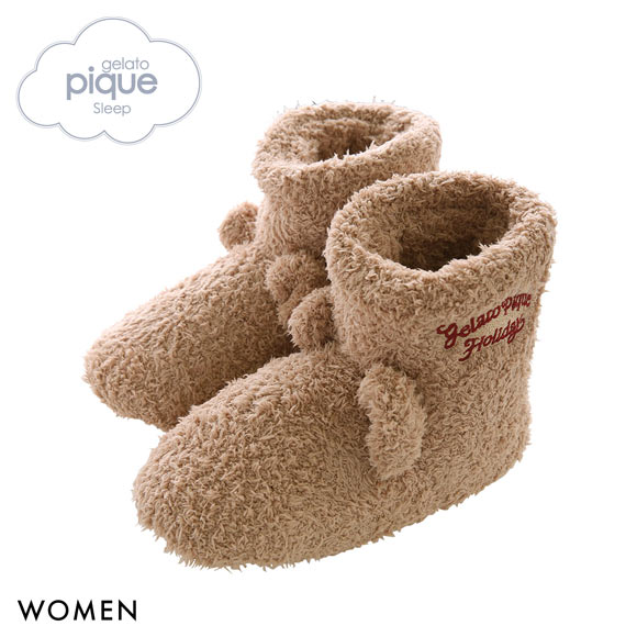 ジェラートピケ スリープ HOLIDAY ベア ルームブーツ ジェラピケ