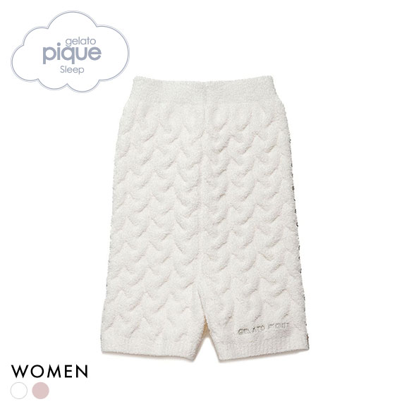 ジェラートピケ スリープ レディース ケーブルニット ウエストウォーマーパンツ ジェラピケ パジャマ ルームウェア gelato pique Sleep