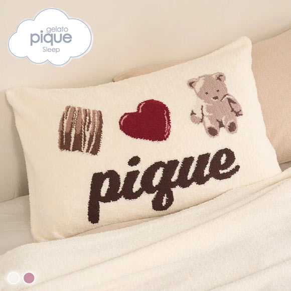 ジェラートピケ スリープ Valentine ジャガードピローケース ジェラピケ gelato pique SLEEP バレンタイン