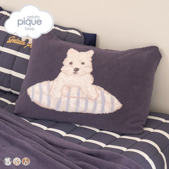 ジェラートピケ スリープ UNISEX エアリーモコプレイフルDOGジャガード