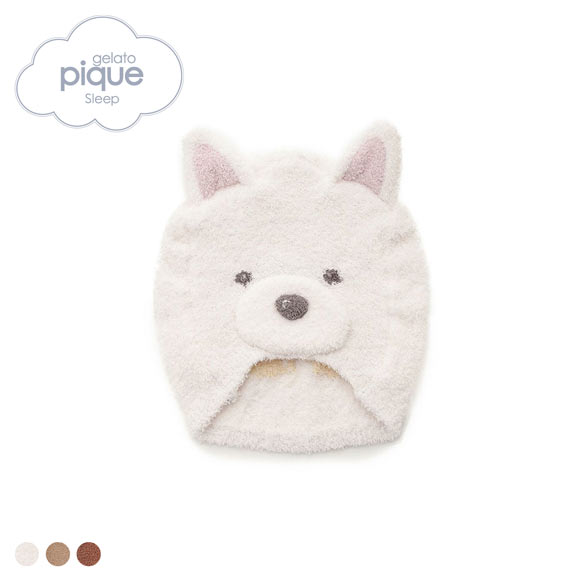 ジェラートピケ スリープ UNISEX ベビモコプレイフルDOG吸水キャップ