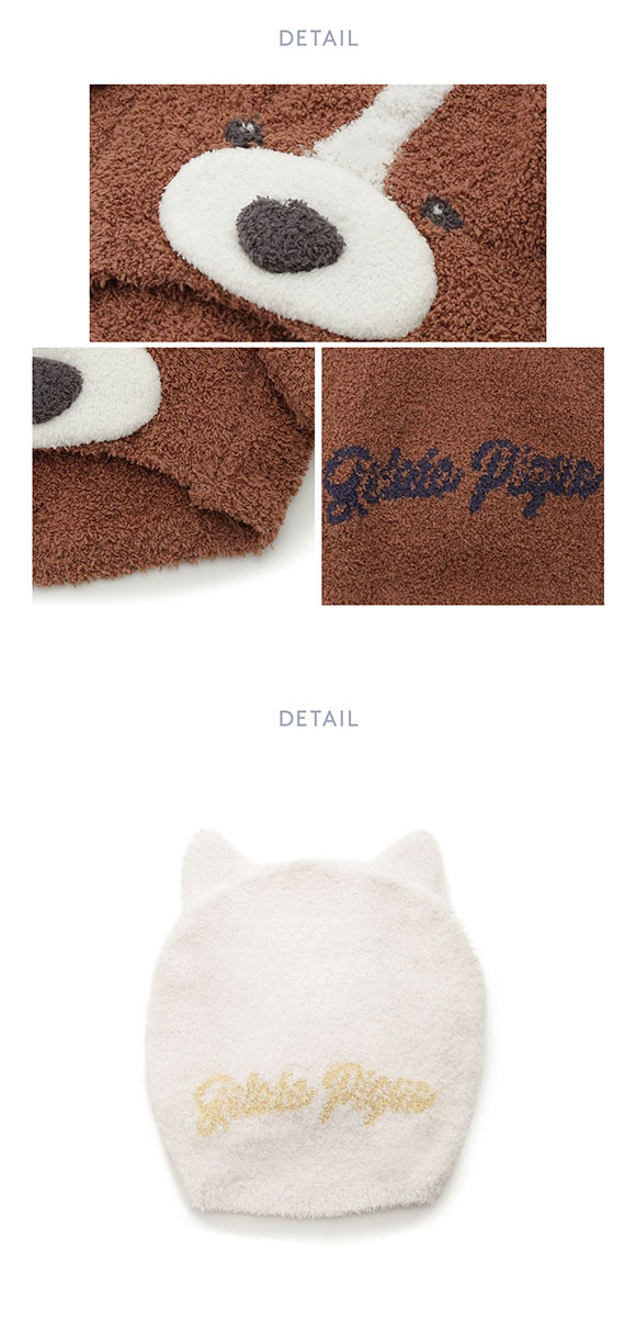 ジェラートピケ スリープ UNISEX ベビモコプレイフルDOG吸水キャップ