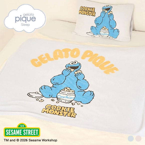 ジェラートピケ スリープ SESAME STREET エアリーモコジャガードハーフケット セサミストリート ジェラピケ gelato pique Sleep