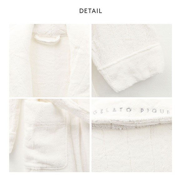 ジェラートピケ gelato pique UNISEX タオルローブ ジェラピケ パジャマ ルームウェア バスローブ
