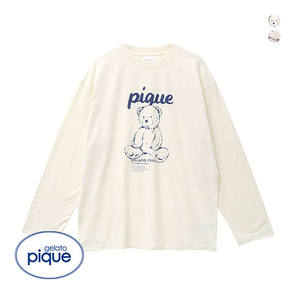ジェラートピケ gelato pique 【UNISEX】ワンポイントロンT ジェラピケ パジャマ ルームウェア