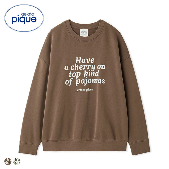 ジェラートピケ ユニセックス 裏毛プルオーバー ジェラピケ ルーム