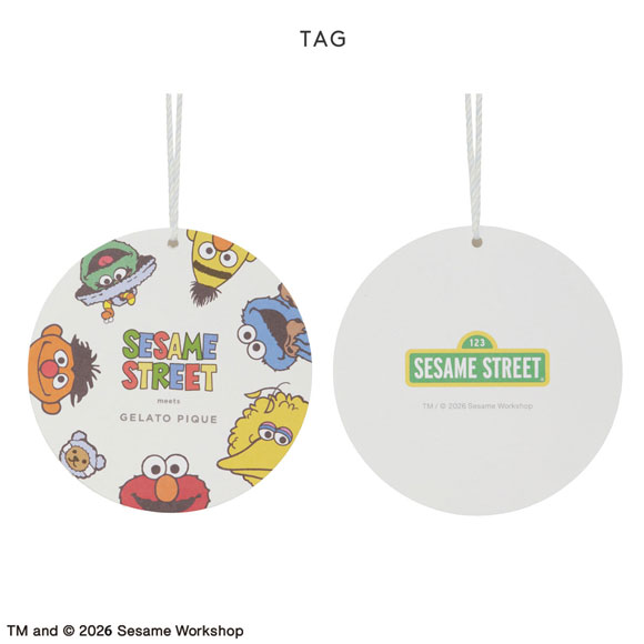 ジェラートピケ ユニセックス SESAME STREET UNISEX 裏毛プルオーバー＆ハーフパンツセット ジェラピケ ルームウェア gelato pique 上下セット