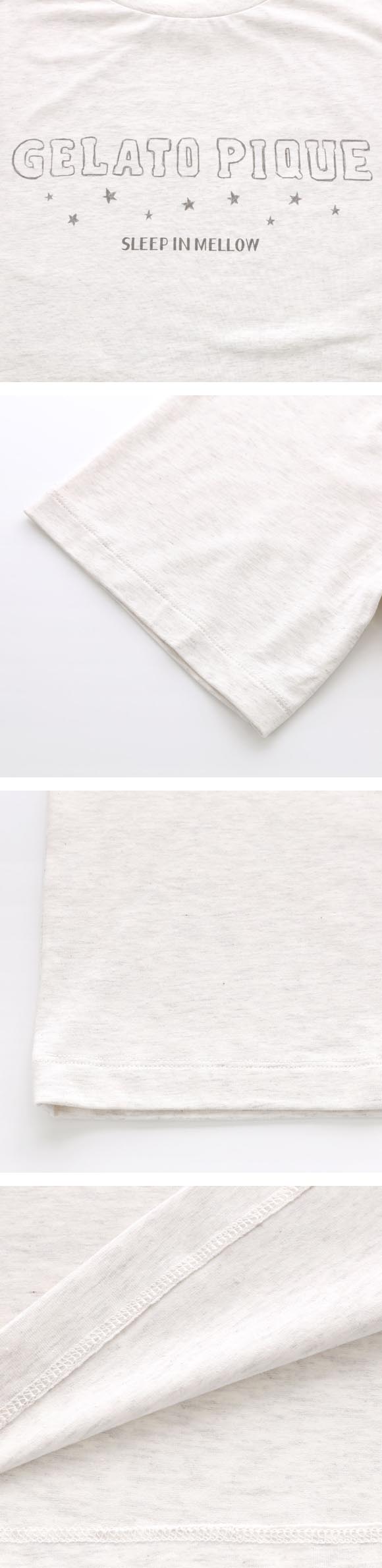 ジェラートピケ ユニセックス UNISEX カレッジロゴTシャツ ジェラピケ パジャマ ルームウェア gelato pique