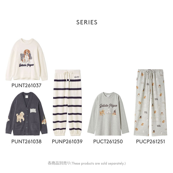 ジェラートピケ UNISEX エアリーモコプレイフルDOGジャガードプル