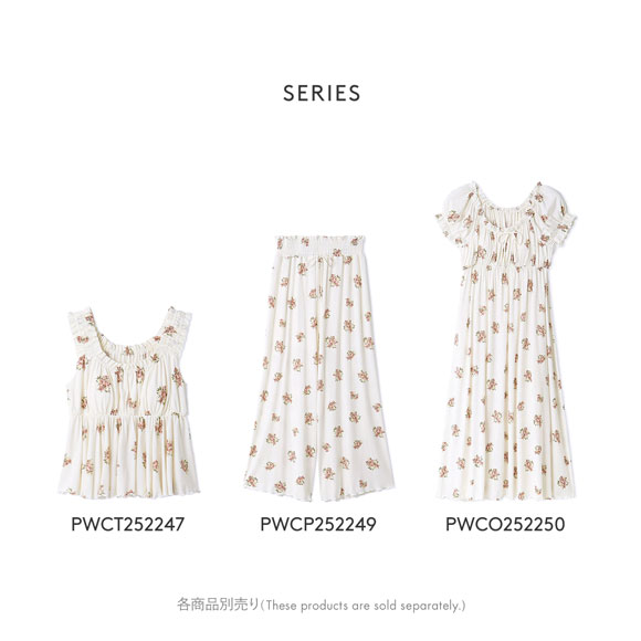 ジェラートピケ レディース 花柄カップインワンピース カップ付き ドレス ワンピース ジェラピケ パジャマ gelato pique