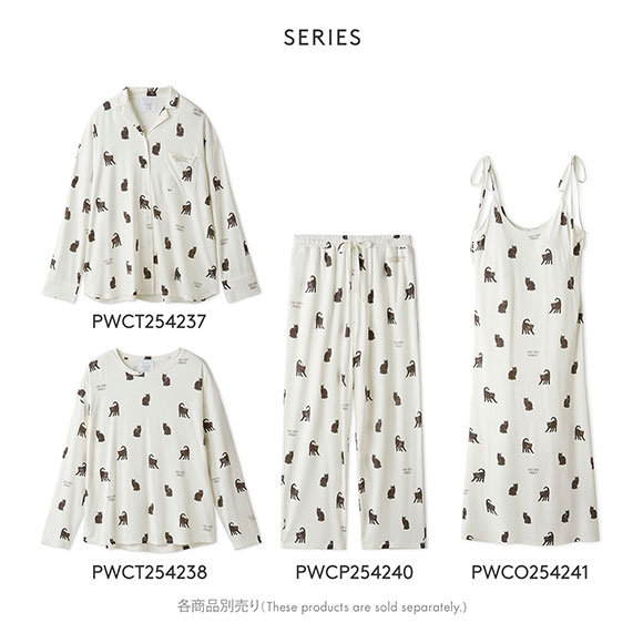 ジェラートピケ レディース HALLOWEEN CAT総柄キャミワンピース カップ付き ジェラピケ パジャマ ルームウェア gelato pique