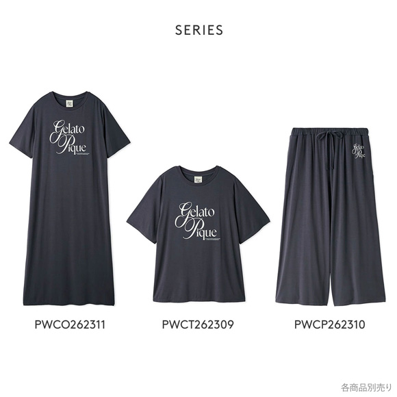 ジェラートピケ レディース 母の日 IFMC. 接触冷感 レーヨンロゴワンピース ジェラピケ パジャマ ルームウェア gelato pique