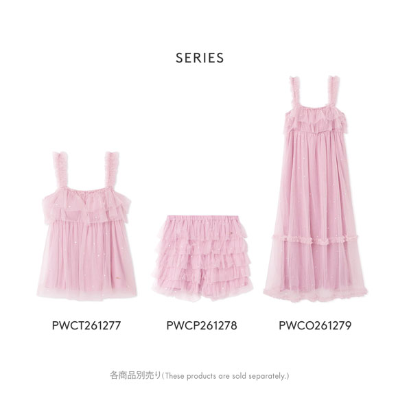 ジェラートピケ レディース ハート柄チュールショートパンツ ジェラピケ パジャマ ルームウェア gelato pique