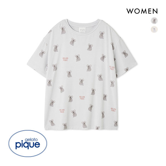 ジェラートピケ レディース コアラ柄Tシャツ ジェラピケ パジャマ ルームウェア gelato pique