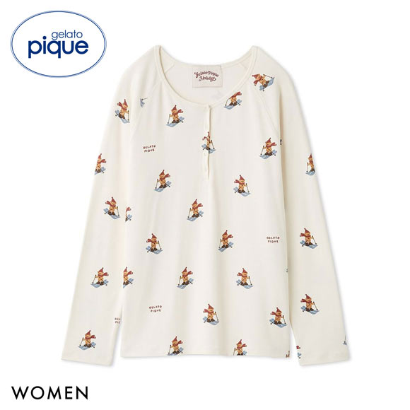 ジェラートピケ(レディースパジャマ) レディース ホワイト/白色系｜ルームウェア・パジャマ通販の