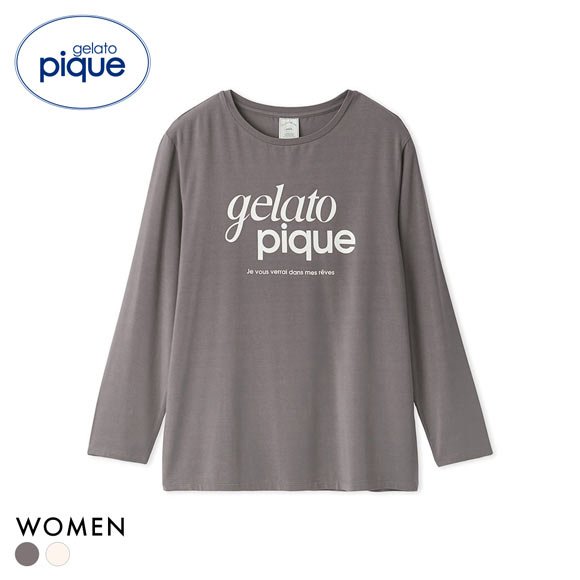 ジェラートピケ レディース レーヨンロゴロンT ジェラピケ パジャマ