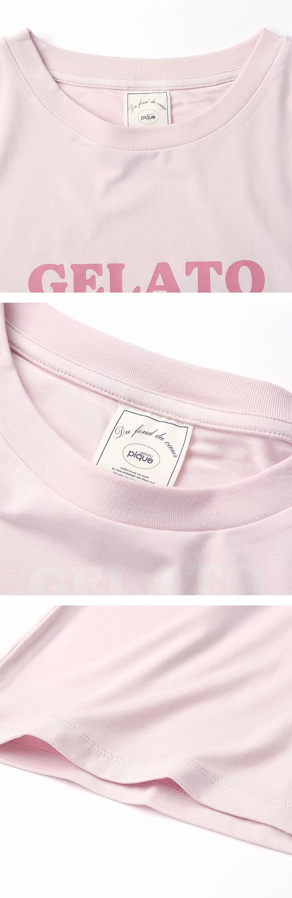 ジェラートピケ レディース ドッグワンポイントTシャツ ジェラピケ