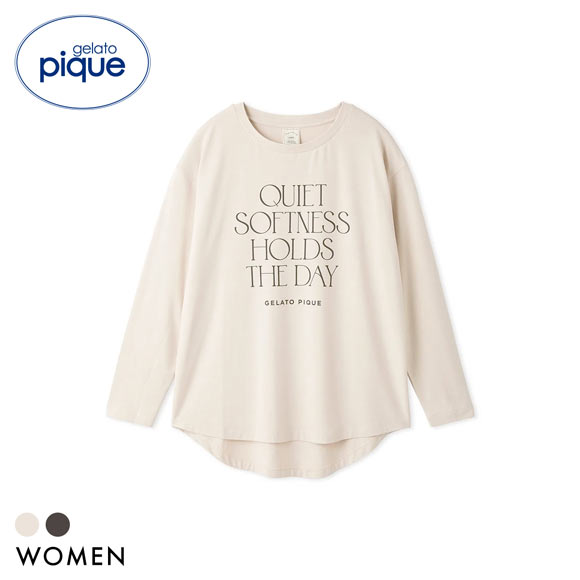 ジェラートピケ レディース 接触冷感 レーヨンロゴロンT ジェラピケ パジャマ ルームウェア gelato pique
