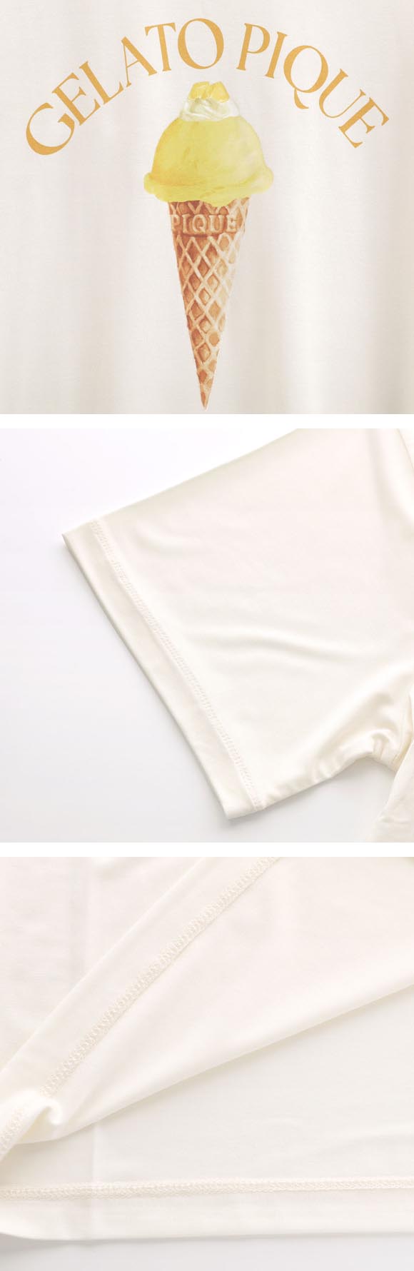 ジェラートピケ レディース 接触冷感 ソルベワンポイントTシャツ ジェラピケ パジャマ ルームウェア gelato pique