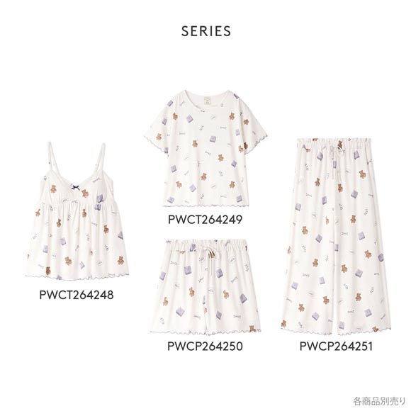 ジェラートピケ レディース ピケモチーフ柄Tシャツ ジェラピケ パジャマ ルームウェア gelato pique