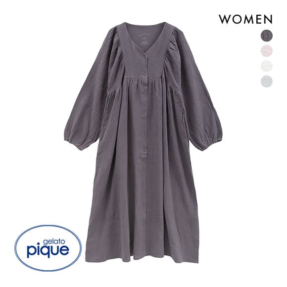 ジェラートピケ gelato pique レディース マタニティガーゼワンピース ジェラピケ パジャマ ルームウェア