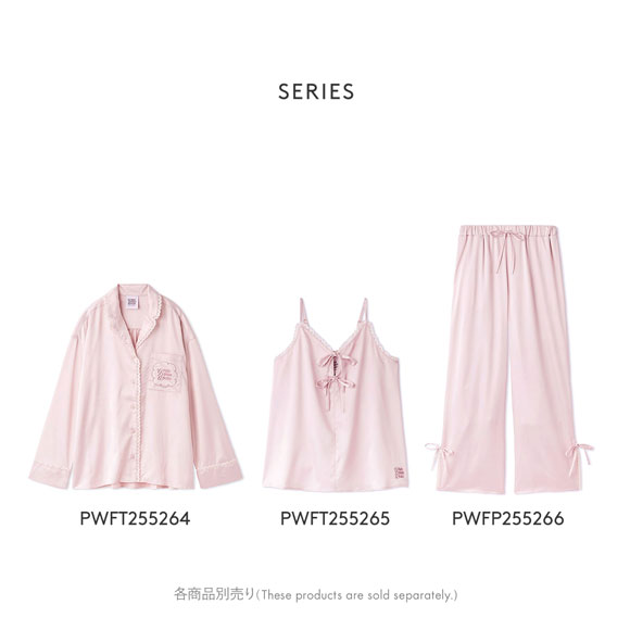 ジェラートピケ レディース レースサテンロングパンツ ジェラピケ パジャマ ルームウェア gelato pique HOLIDAY