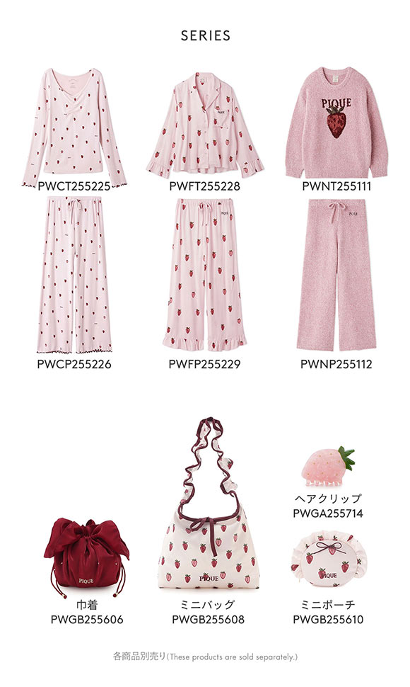 ジェラートピケ レディース ストロベリー柄ツイルシャツ ジェラピケ