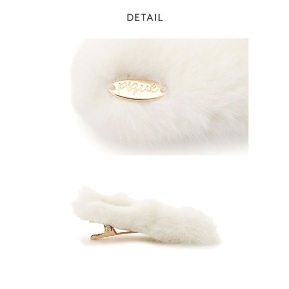 ジェラートピケ ファーヘアクリップ ジェラピケ gelato pique