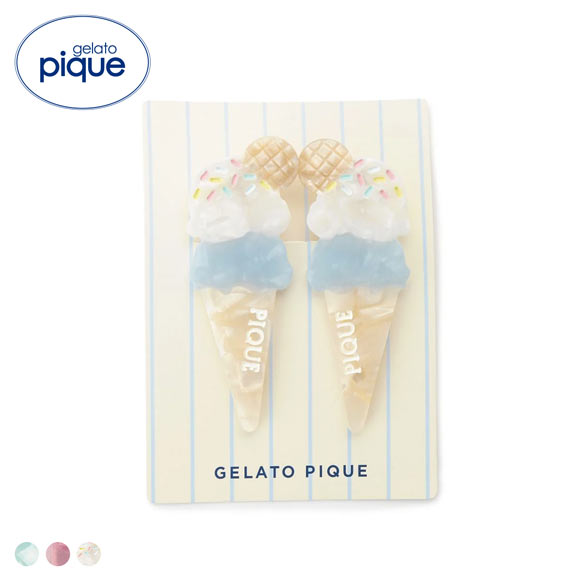 ジェラートピケ アイスモチーフミニヘアクリップセット ジェラピケ gelato pique