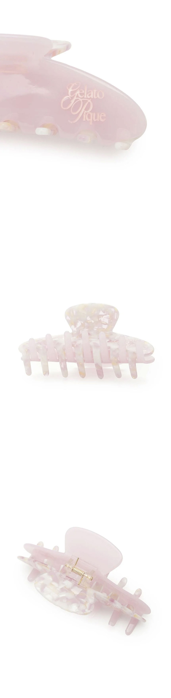 ジェラートピケ 母の日 バイカラーヘアクリップ ジェラピケ gelato pique バレンタイン