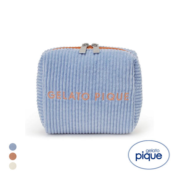 ジェラートピケ コーデュロイポーチ ジェラピケ gelato pique