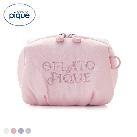 ジェラートピケ サテンギャザーポーチ ジェラピケ gelato pique
