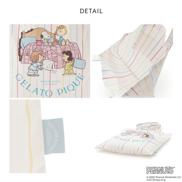 ジェラートピケ PEANUTS オリジナルアートトート ジェラピケ gelato pique スヌーピー