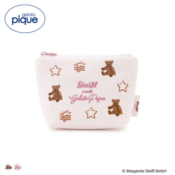 ジェラートピケ シュタイフ 総柄ティッシュポーチ ジェラピケ gelato
