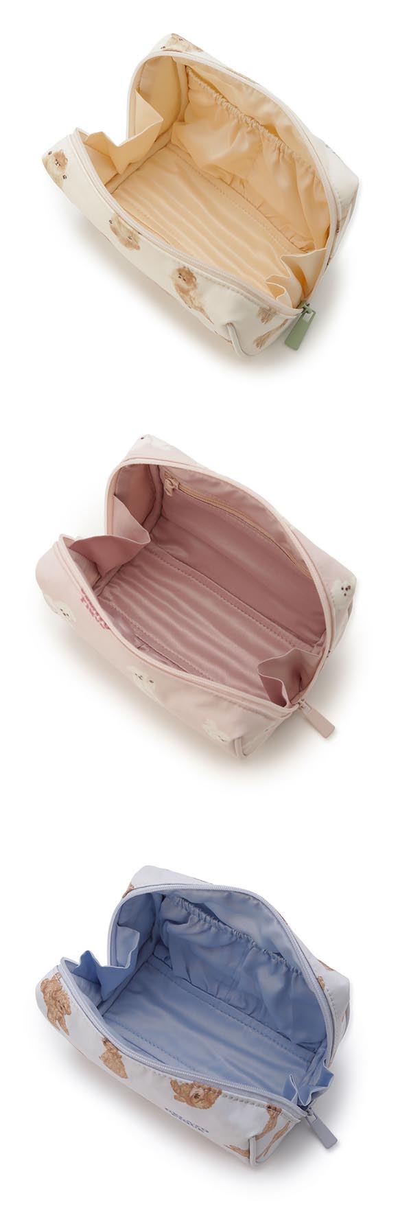 ジェラートピケ ドッグ総柄ポーチ ジェラピケ gelato pique