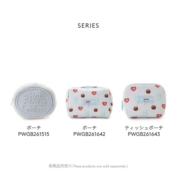 ジェラートピケ Valentine 総柄ティッシュポーチ ジェラピケ gelato pique バレンタイン