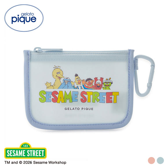 ジェラートピケ SESAME STREET ワンポイントポーチ ジェラピケ セサミ