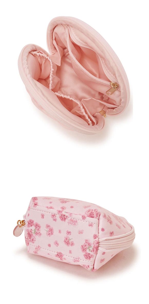 ジェラートピケ さくら柄半月ポーチ ジェラピケ gelato pique