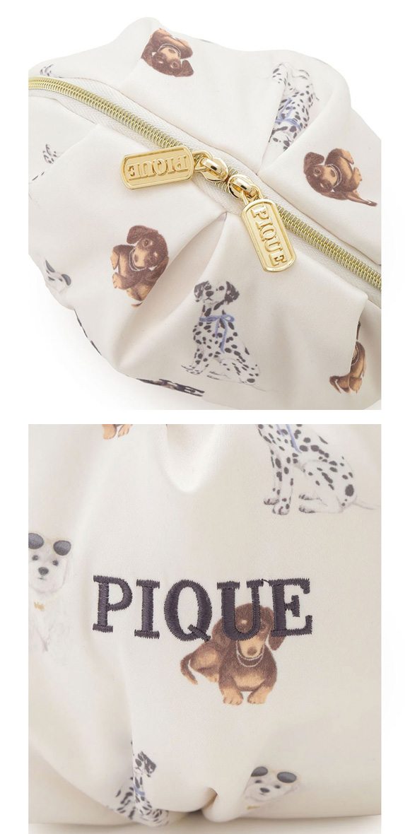 ジェラートピケ ファッションCATS&DOGSポーチ ジェラピケ gelato pique