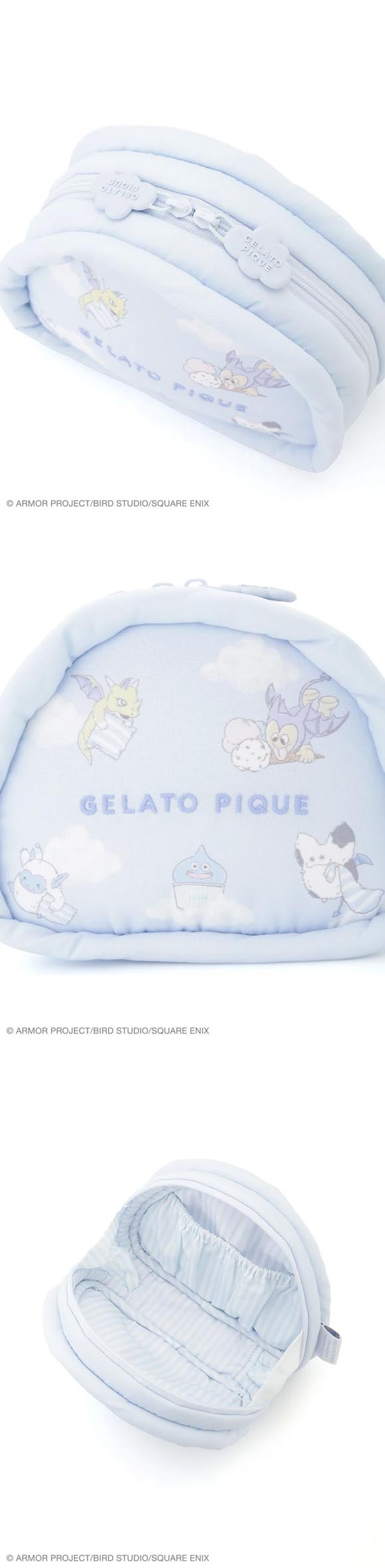 ジェラートピケ レディース ドラゴンクエスト 総柄ポーチ ジェラピケ gelato pique DRAGON QUEST