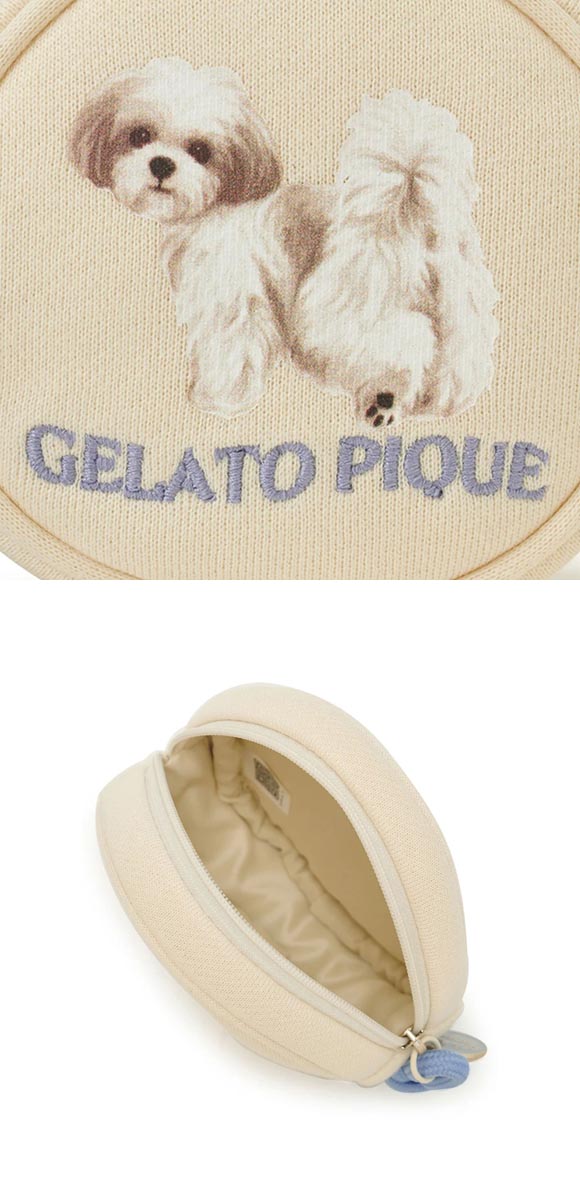 ジェラートピケ お散歩ドッグラウンドポーチ ジェラピケ gelato pique