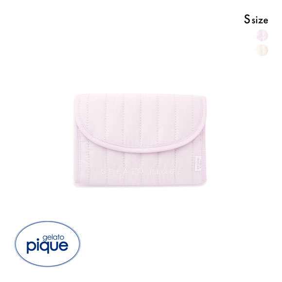 ジェラートピケ ロゴ刺繍母子手帳ケースS ジャバラ ジェラピケ